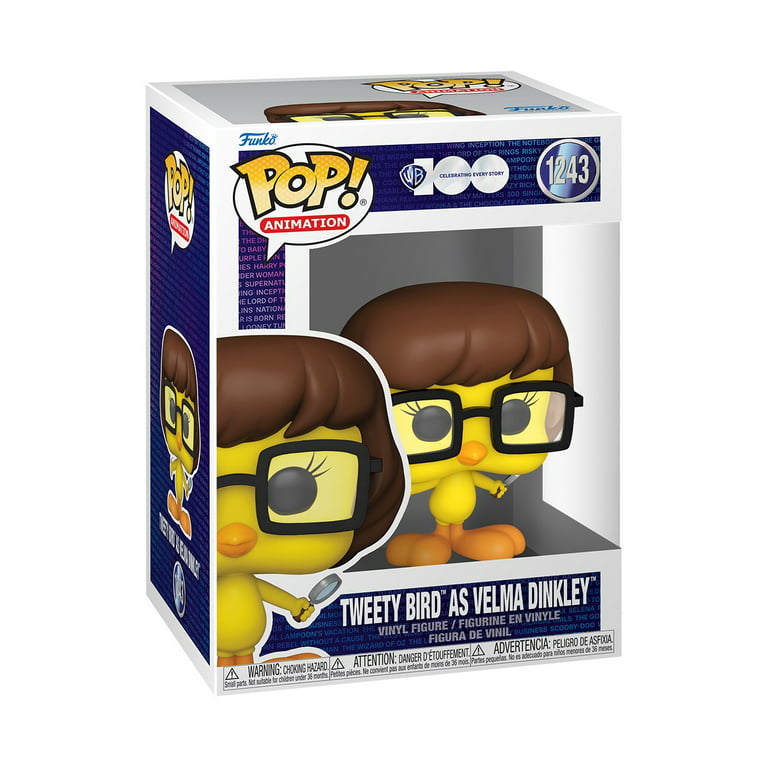 Looney Tunes X Scooby-Doo Tweety Bird as Velma Dinkley vinyl figure