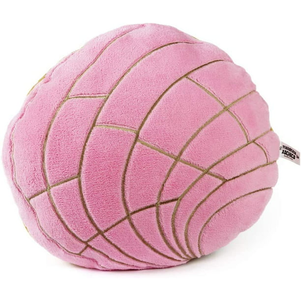 Strawberry Pan Dulce "Concha" plush cushion