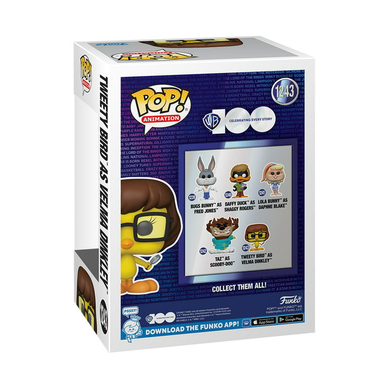 Looney Tunes X Scooby-Doo Tweety Bird as Velma Dinkley vinyl figure