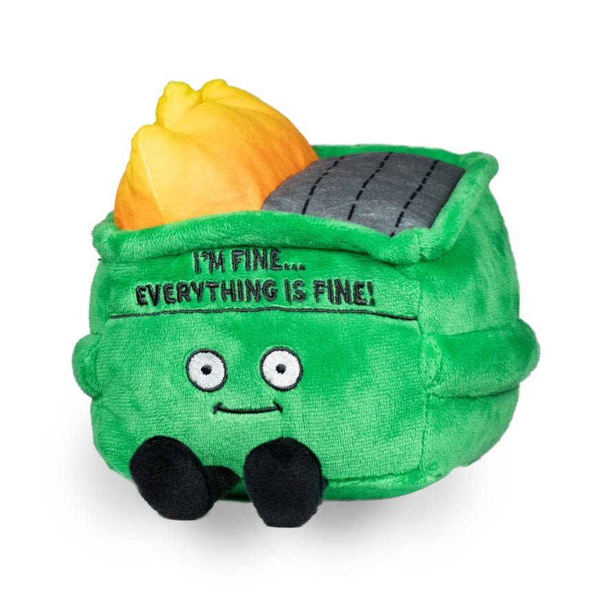 "I'M Fine… Everything is fine" dumpster fire plush