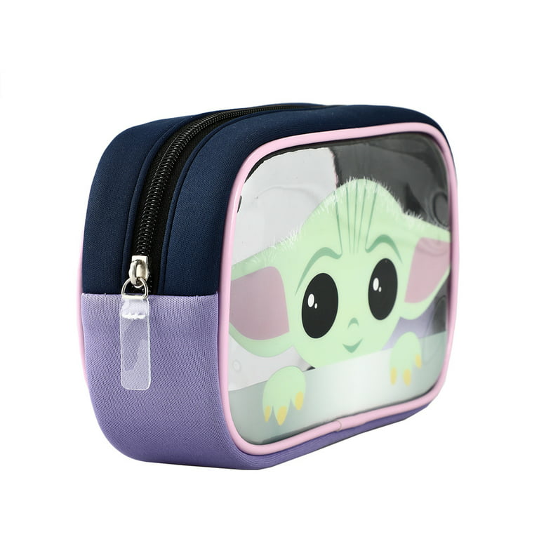 Star Wars The Mandalorian Grogu Baby Yoda travel cosmetic bag