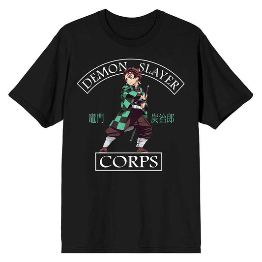 Demon Slayer Corps Tanjiro Kamodo black shirt
