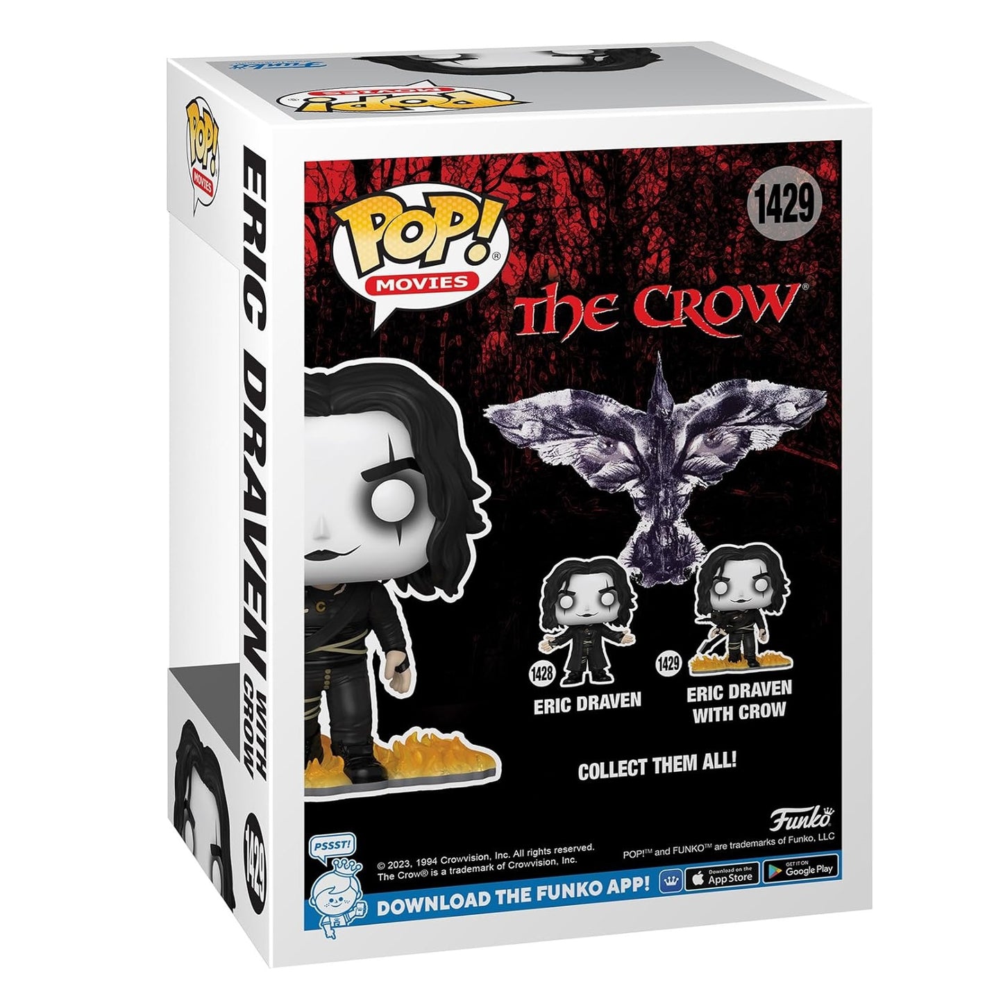 Eric Draven with crow from The Crow vinyl figure