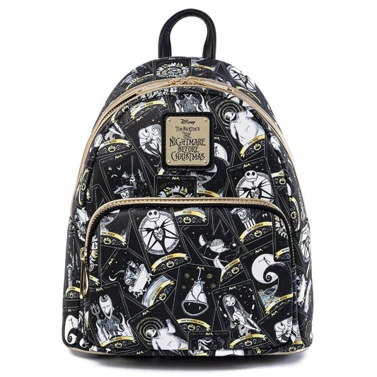 Nightmare Before Christmas Tarot Card AOP mini backpack