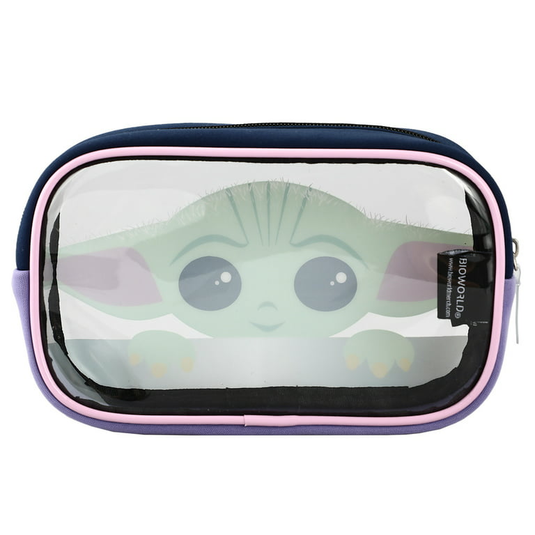 Star Wars The Mandalorian Grogu Baby Yoda travel cosmetic bag