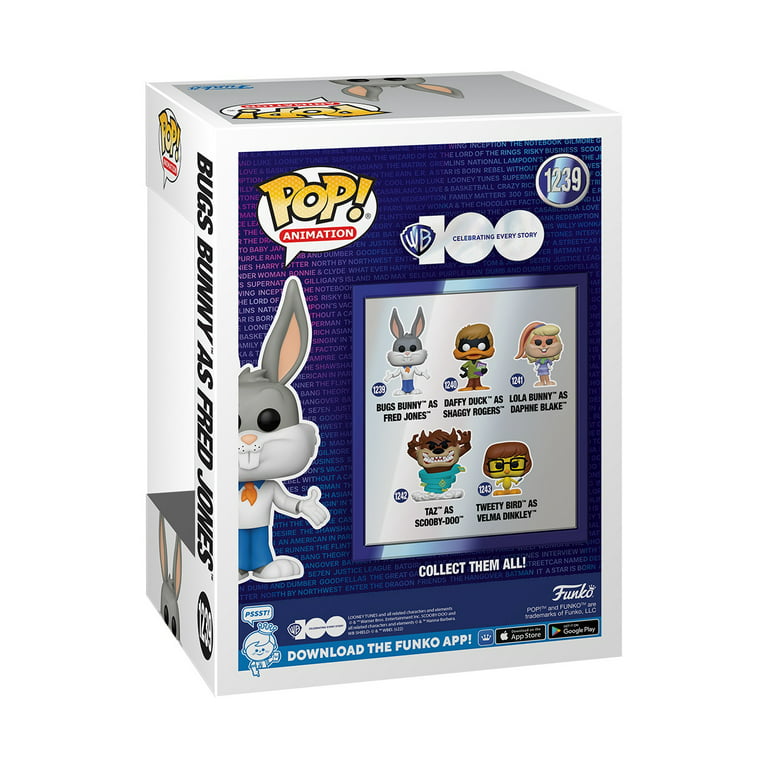Looney Tunes X Scooby-Doo Bugs Bunny as Fred Jones vinyl figure