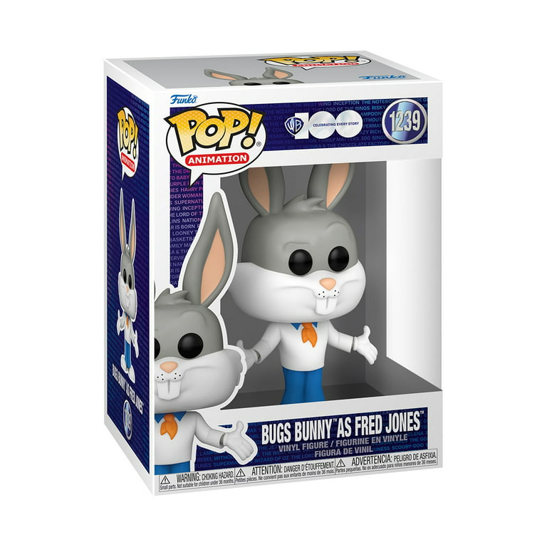 Looney Tunes X Scooby-Doo Bugs Bunny as Fred Jones vinyl figure