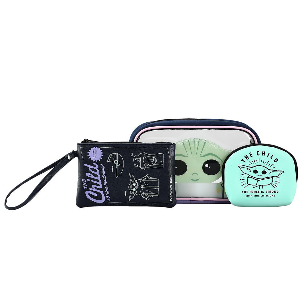 Star Wars The Mandalorian Grogu Baby Yoda travel cosmetic bag
