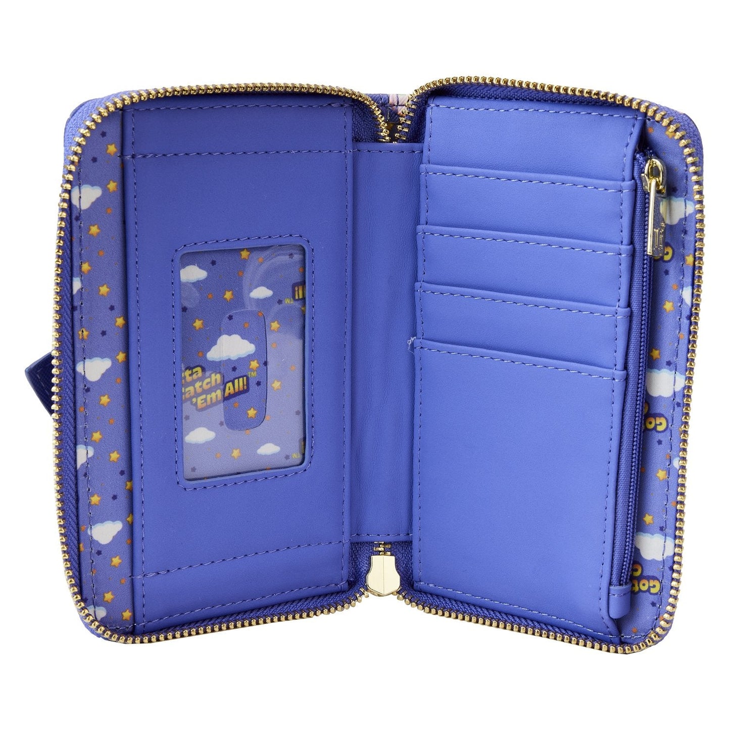 Sleeping Pikachu and Friends zip around wallet