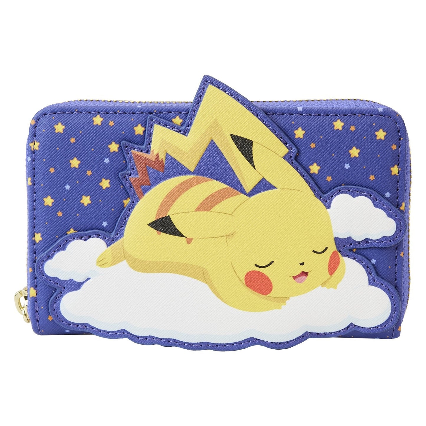 Sleeping Pikachu and Friends zip around wallet