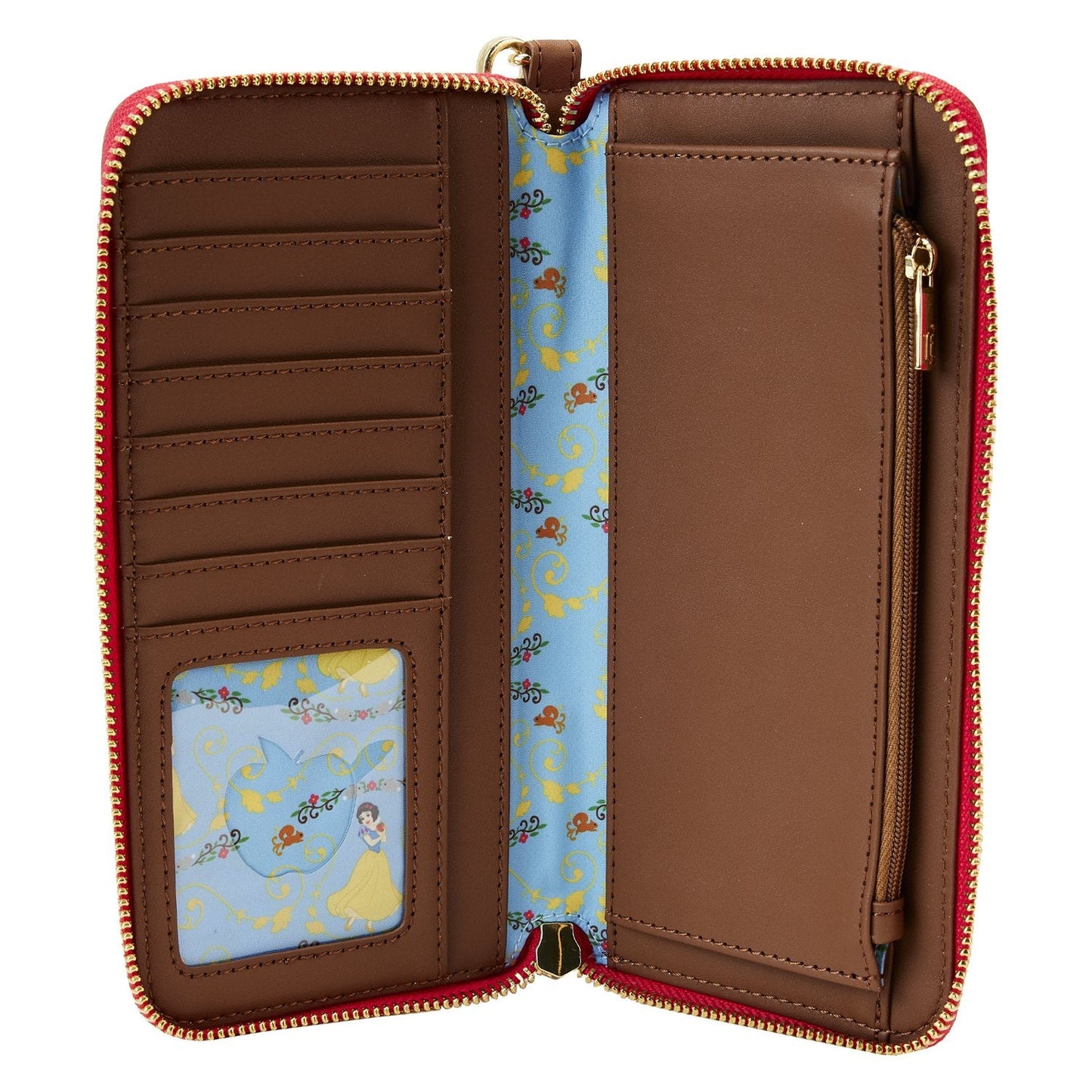 Snow White Lenticular Princess Series Zip Around wristlet wallet