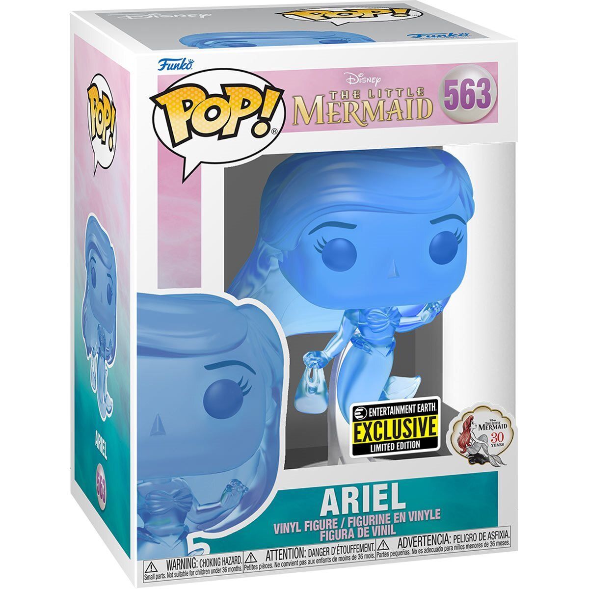 The Little Mermaid Ariel Blue Translucent vinyl figure