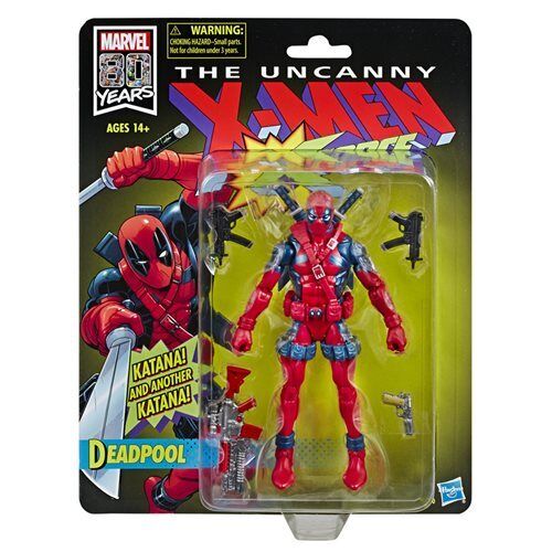 X-Force Retro Marvel Legends Deadpool action figure
