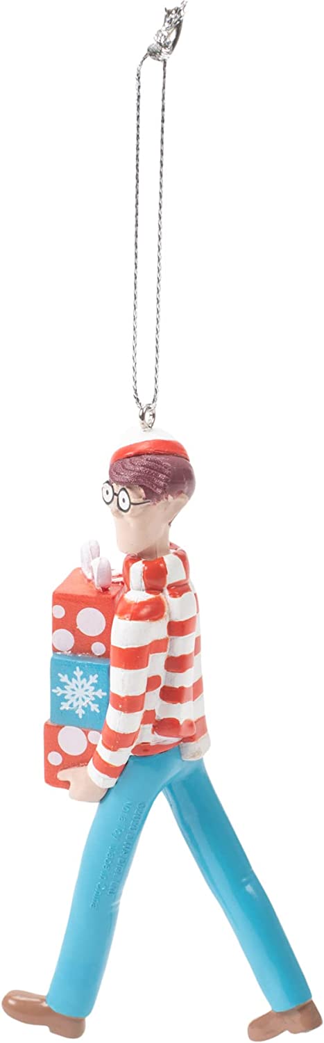 Where's Waldo? with presents figural ornament