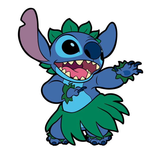 Hula Dancing Stitch from Lilo & Stitch enamel pin