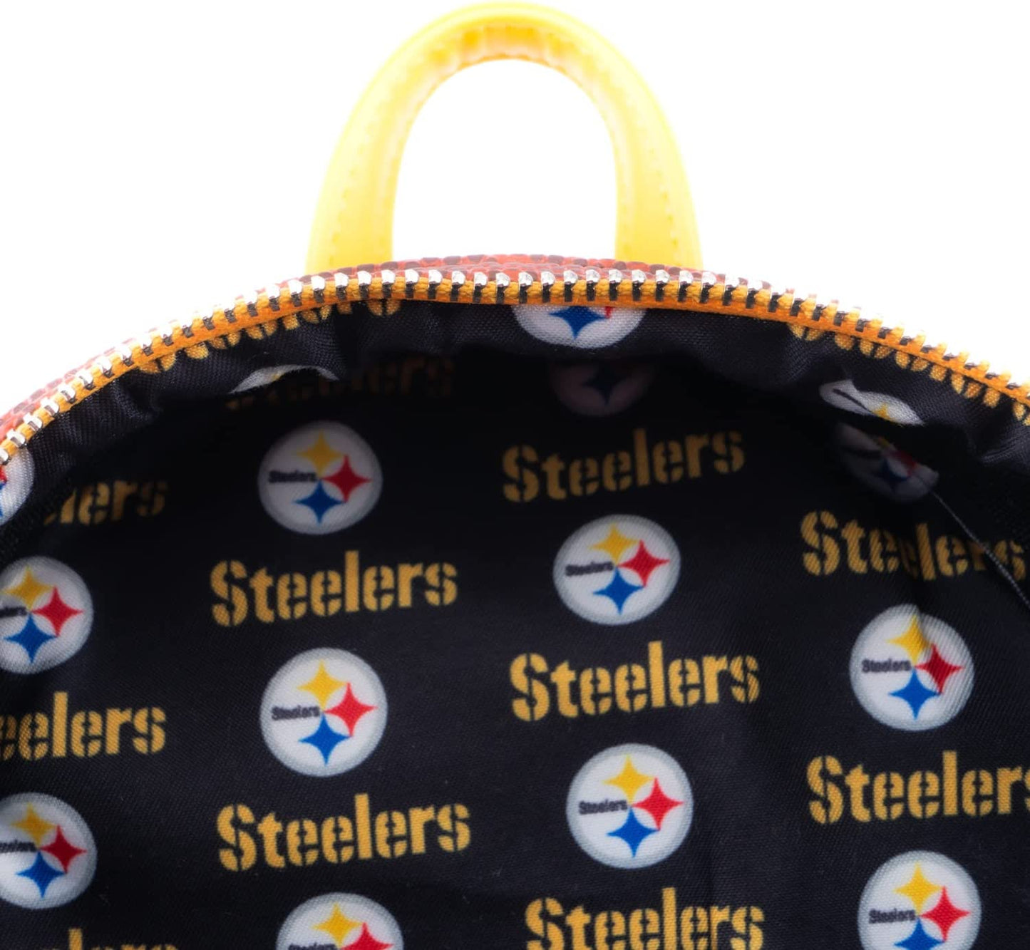 Pittsburgh Steelers logo pigskin style mini backpack