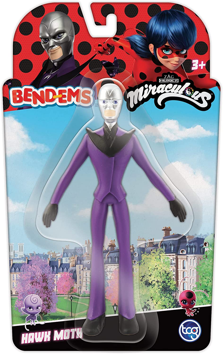 Hawk Moth from Miraculous bendable figure