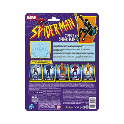 Spider-Man Retro Marvel Legends Symbiote Spider-Man action figure