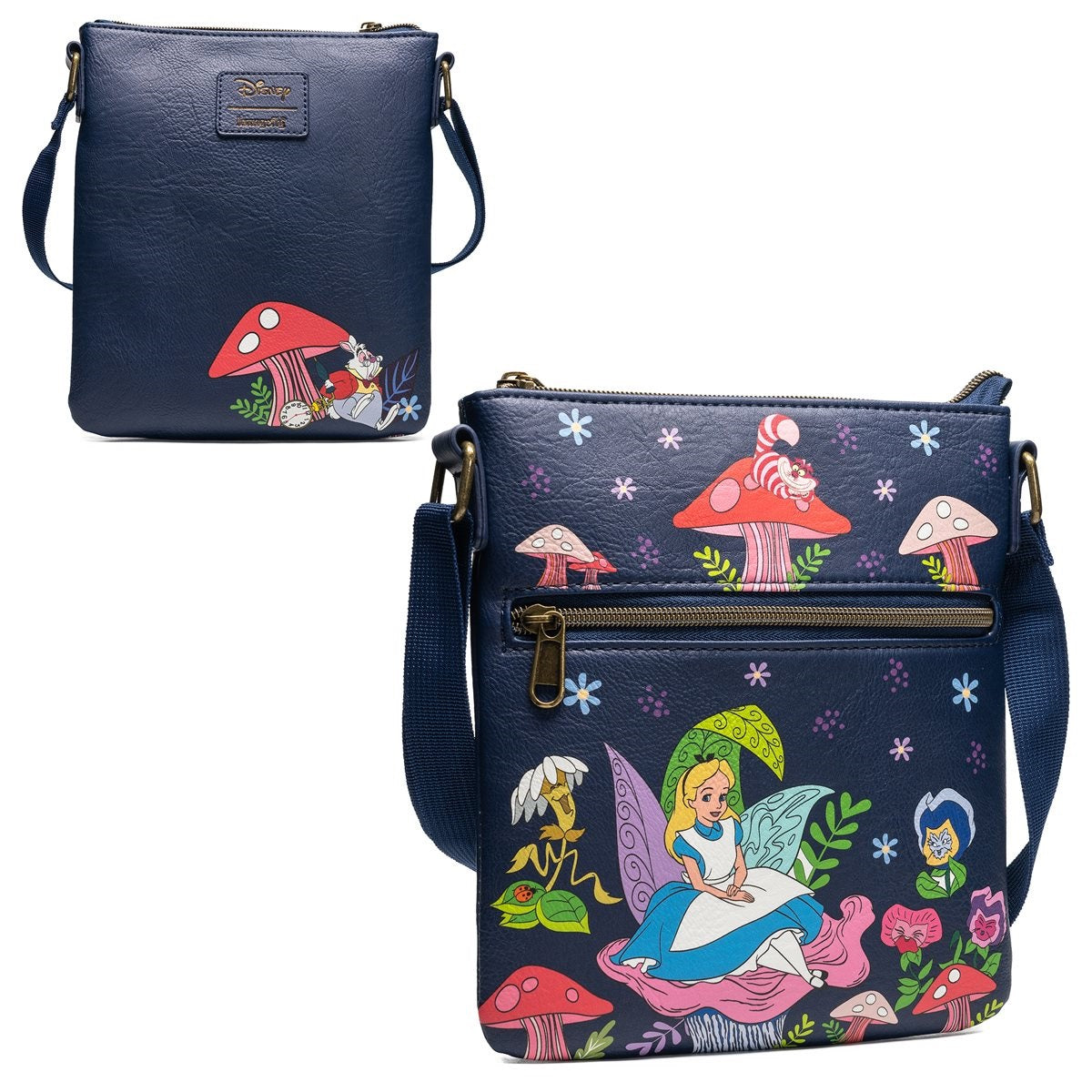 Alice in Wonderland passport bag