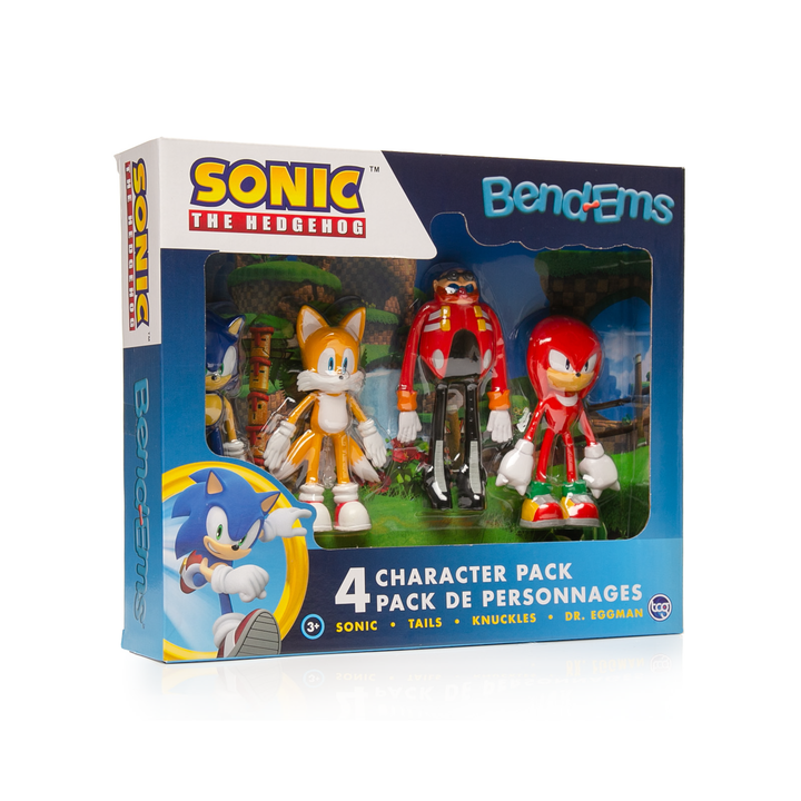 Sonic The Hedgehog bendable 4pc figure set