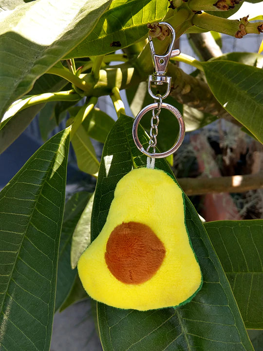 Avocado plush keychain
