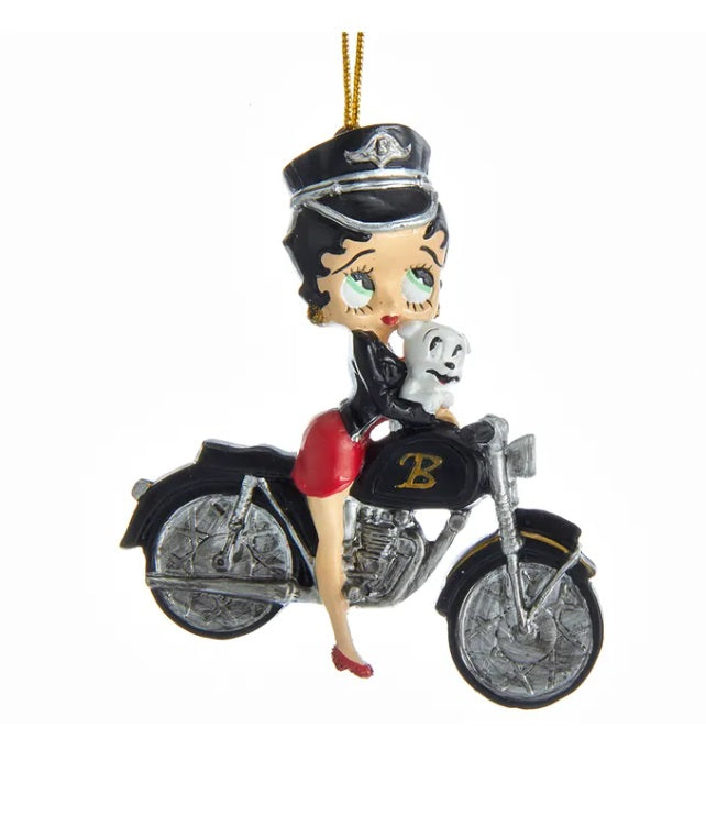 Betty Boop as Biker Betty with Pudgy ornament