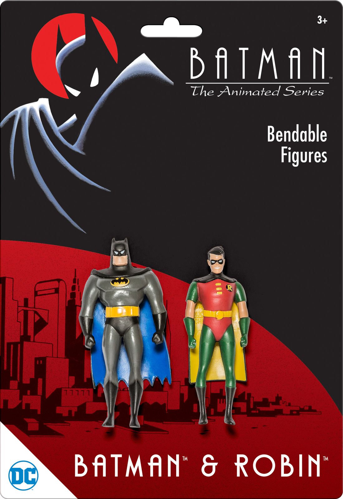 BTAS Batman and Robin 2pc mini bendable figures set