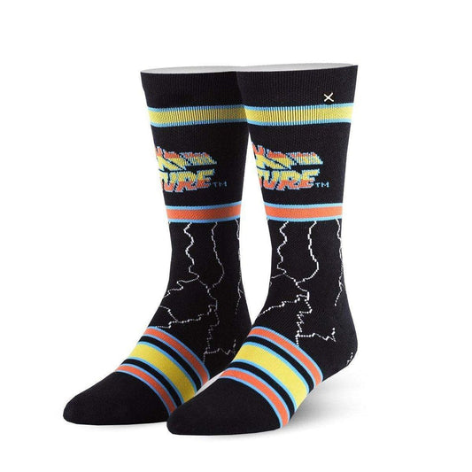 Back To The Future Lightning crew socks