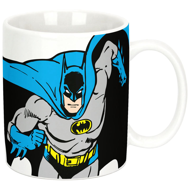 Ceramic Cuddle Cup "Batman Running" with tiny plush bear