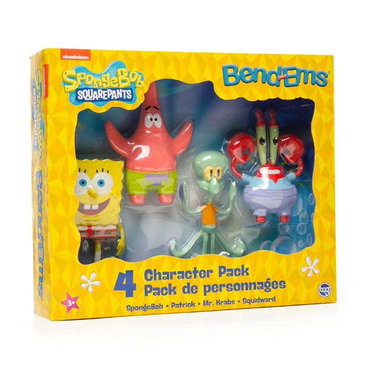 Spongebob Squarepants bendable 4pc figure set