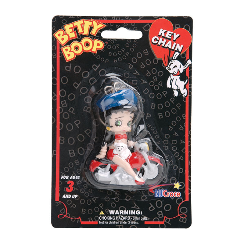 Betty Boop "Biker Betty" bendable keychain
