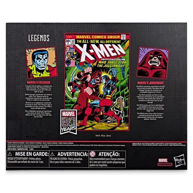 Marvel Legends 80th Anniversary Colossus and Juggernaut figure set