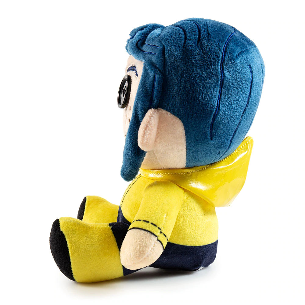 Coraline plush with button eyes