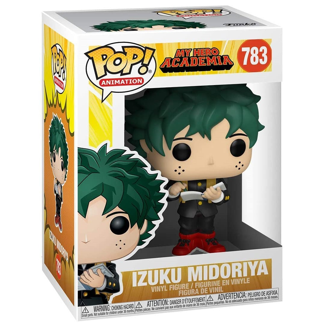 Deku in Middle School uniform from My Hero Academia vinyl figure