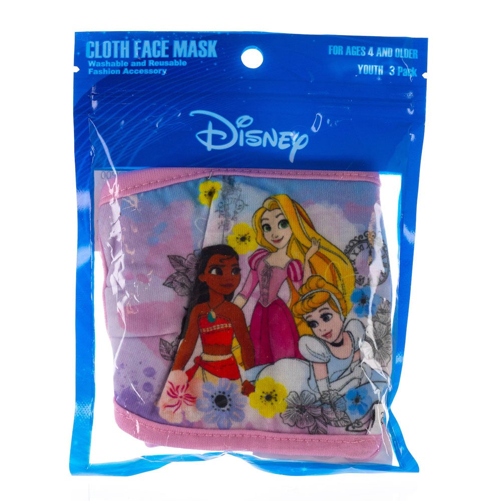 Disney Princess 3 pack face covers