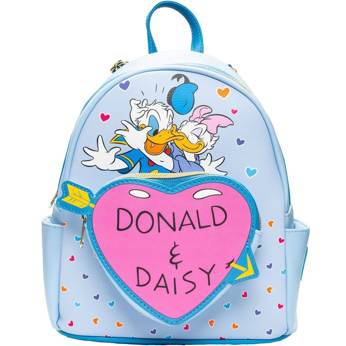 daisy duck loungefly mini backpack Donald Duck & Daisy Duck Hearts mini backpack – Casay LLC