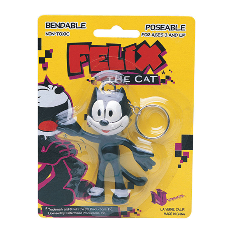 Felix The Cat bendable keychain