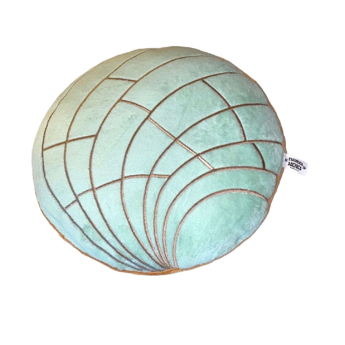 Pastel Green Pan Dulce "Concha" plush cushion