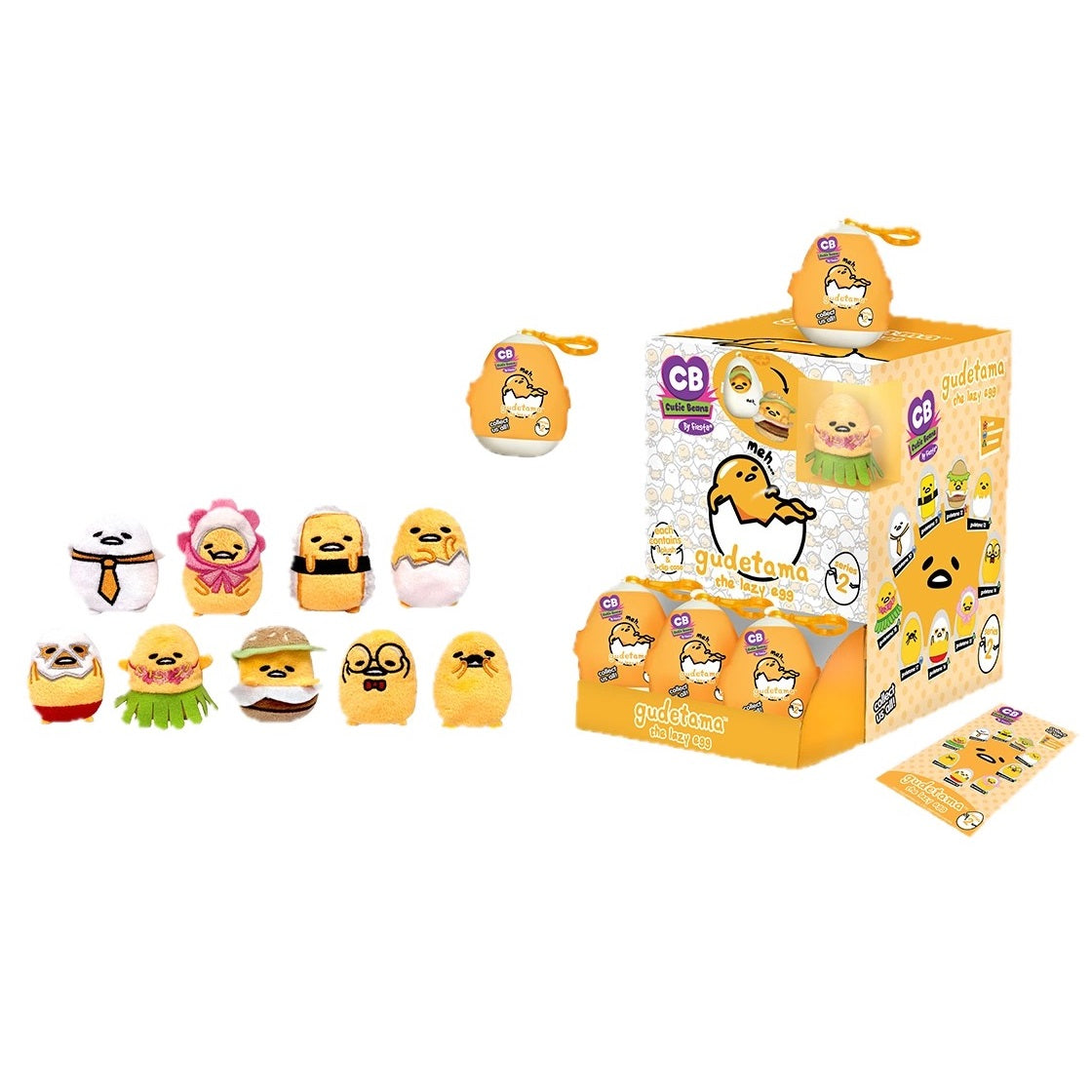 Gudetama surprise plush key clip (1pc random)