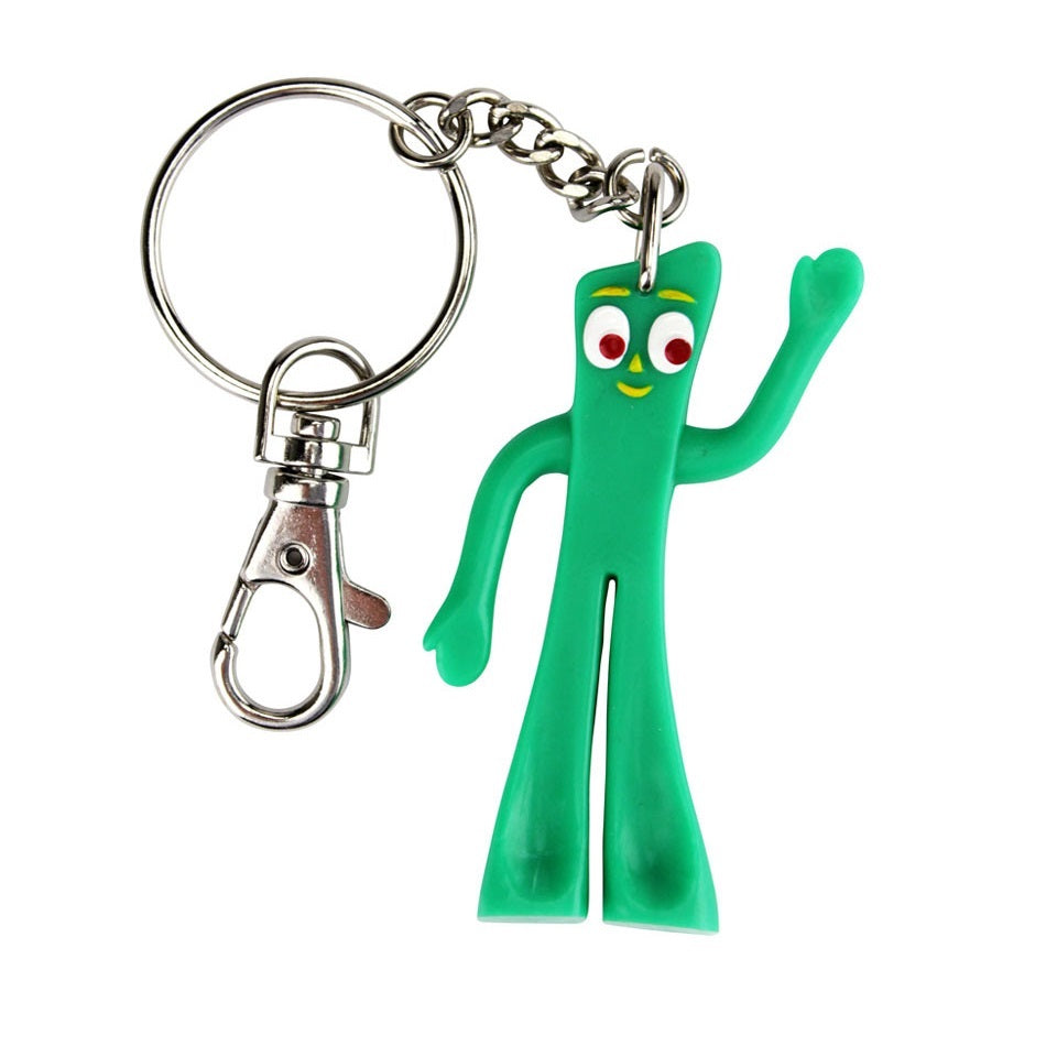 Gumby bendable keychain