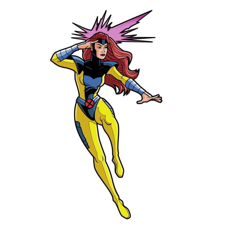 Jean Grey from X-Men Animated Series enamel pin