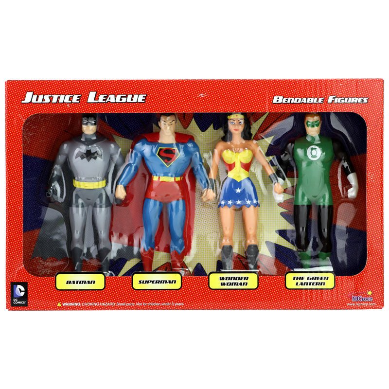 Justice League bendable 4pc box set