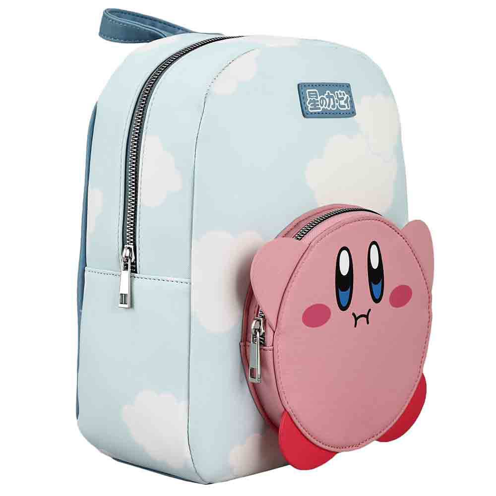 Kirby Die-cut pocket and cloud print mini backpack