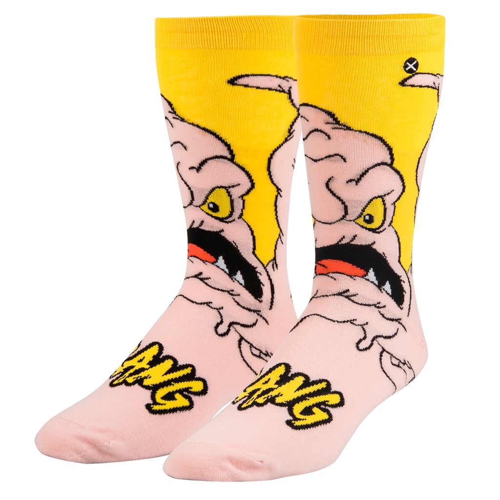 Krang from Teenage Mutant Ninja Turtles crew socks