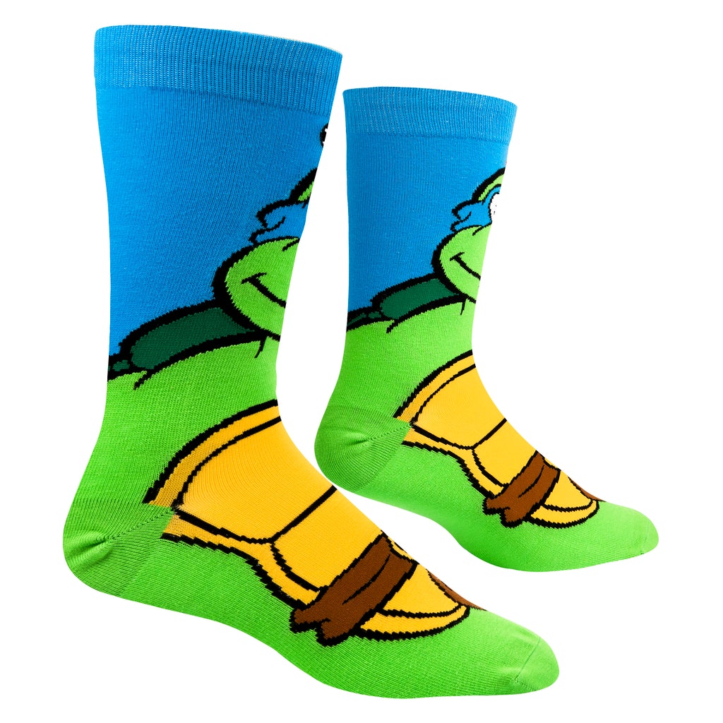 Leonardo from Teenage Mutant Ninja Turtles crew socks