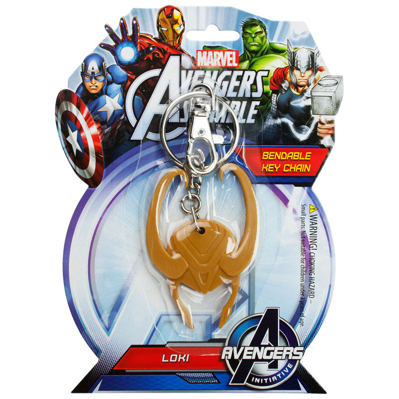 Loki's Helmet bendable keychain
