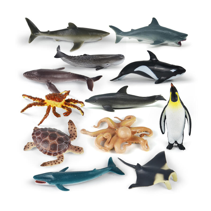 Mini Marine animals tub set 12pcs