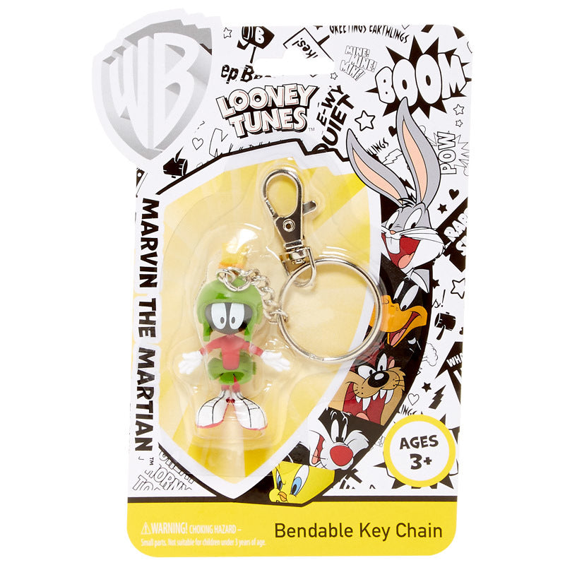 Marvin the Martian bendable keychain