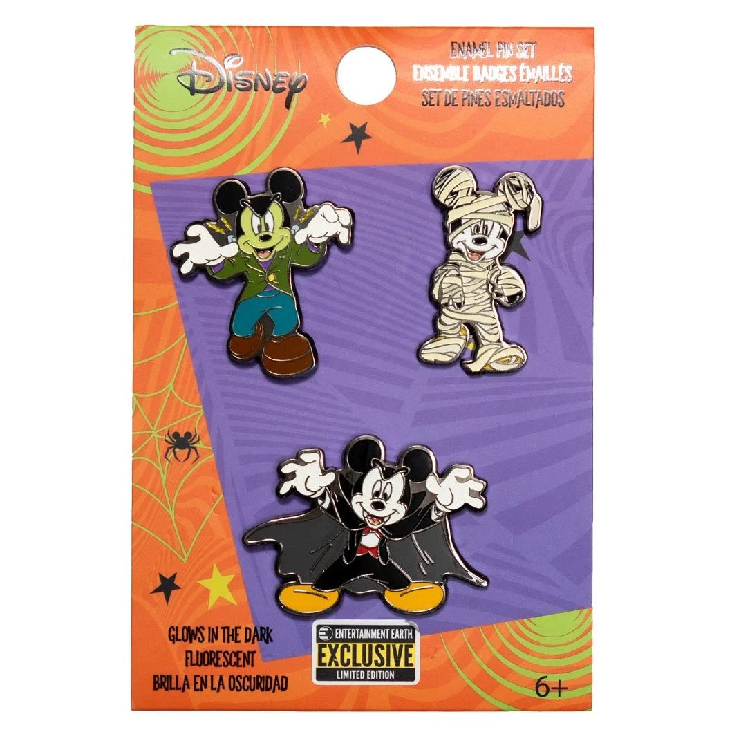 Halloween Mickeys enamel pin 3-Pack