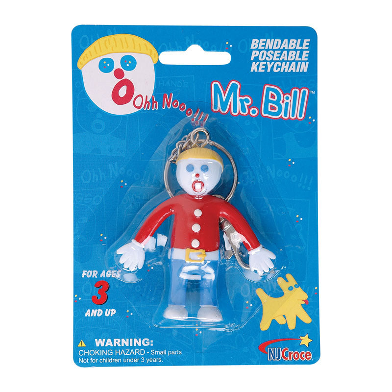 Mr Bill bendable keychain